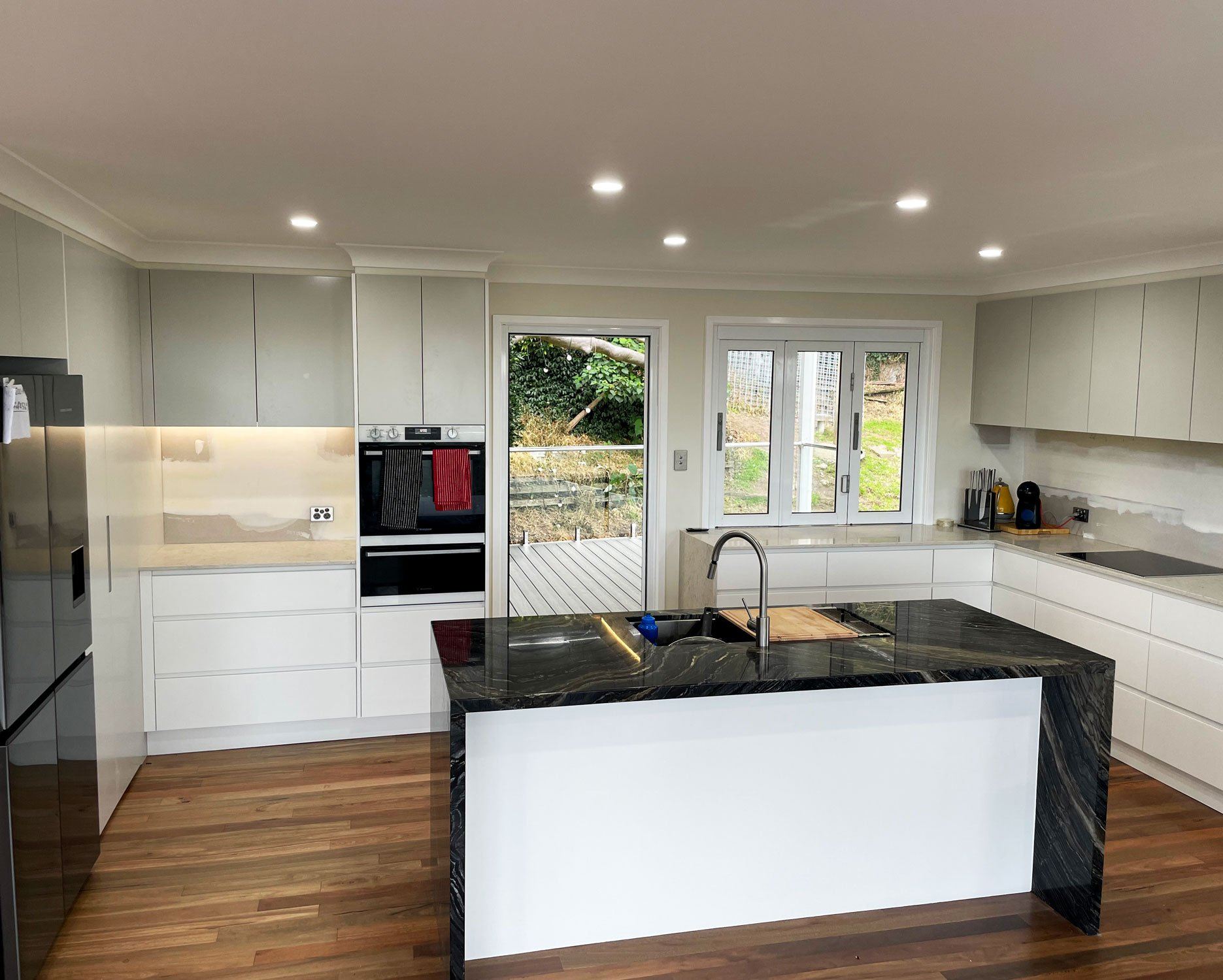 Kitchen renovation with LED downlights and LED strip lighting